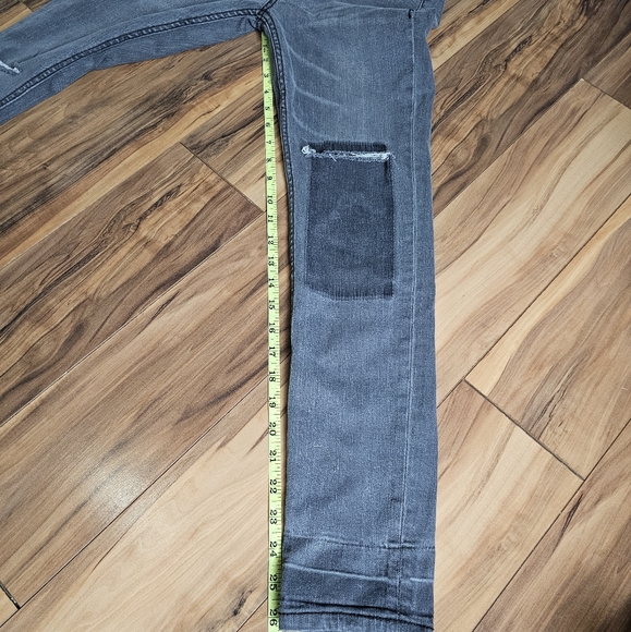 Umgee Distressed Skinny Jeans Grey-26 - Picture 5 of 7